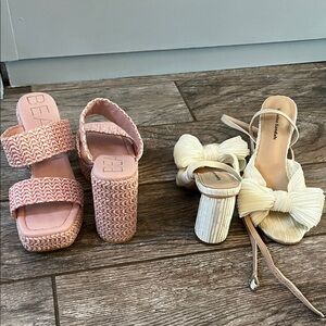 Set of 2- heeled sandals